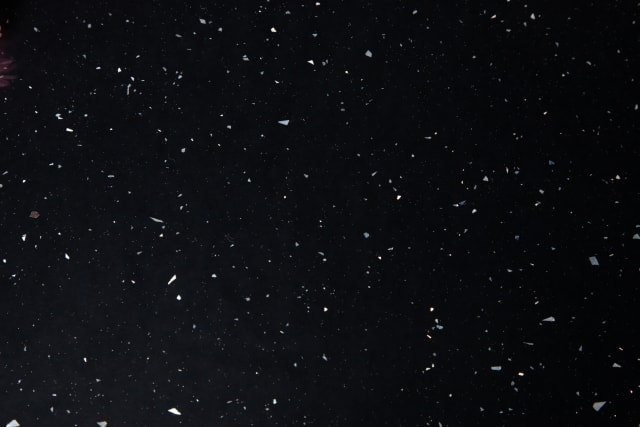 Black Sparkle Square Edge Laminate Worktops - Andromeda