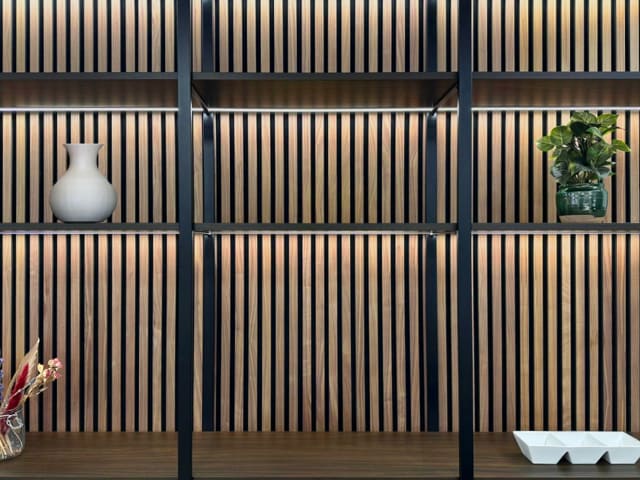 Slatted Acoustic Oak Wall Panels