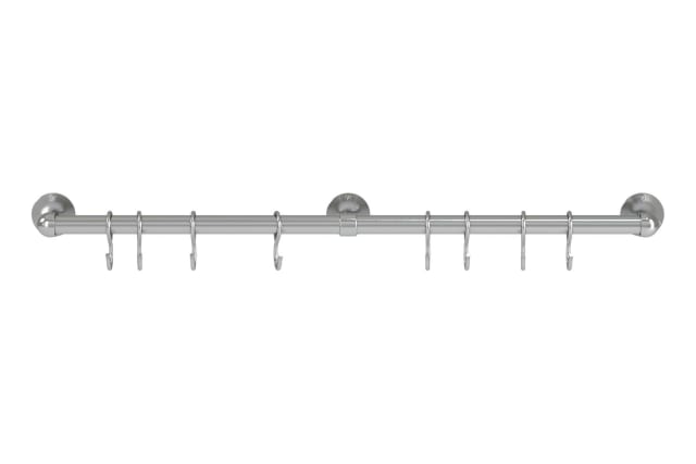 Kitchen Utensil Rail - Brushed Stainless Steel