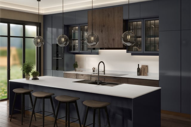 Coreluxe Cool Crystal Marble Solid Surface Worktops