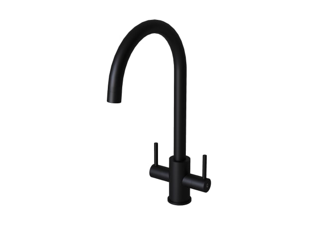 Twin Lever Matt Black Tap