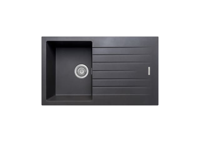 Granite Sink with Drainer - Gunmetal
